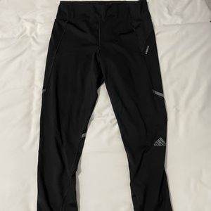 Size M Black Adidas 3/4 Running Pants